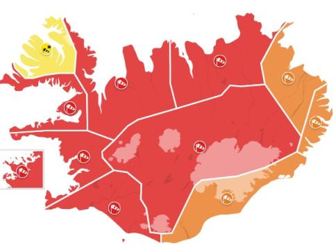 Rauð veðurviðvörun