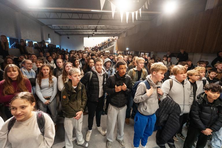 Joyful moment at Hagaskóli