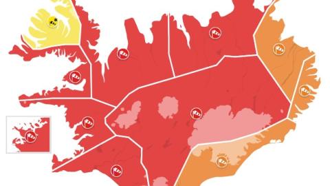 Rauð veðurviðvörun