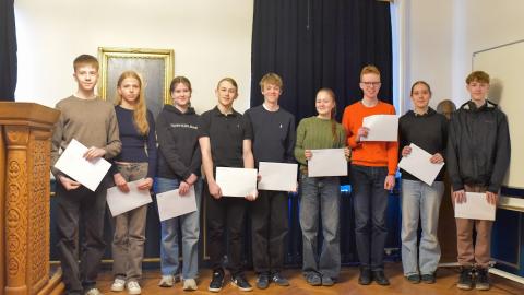 Verðlaunahafar í 10. bekk